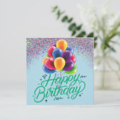 Invitation Ballons et Confettis (Debout devant)