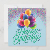 Invitation Ballons et Confettis (Devant)