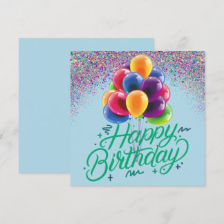 Invitation Ballons et Confettis