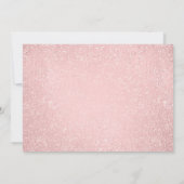 Invitation Ballons et Parties scintillant en or rose 18e anni (Dos)