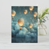 Invitation Ballons éthérés à air chaud (Debout devant)