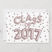 Invitation Ballons Gold Confetti Rose 2017 (Dos)