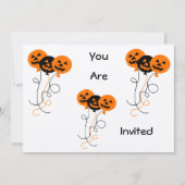 Invitation Ballons Invatations de Halloween (Devant)