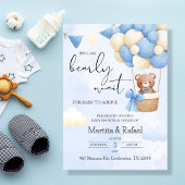 Invitation Ballons Invitacion Ours Teddy Dans