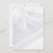 Invitation Ballons noir et or Satin blanc 50e anniversaire (Dos)