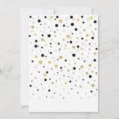 Invitation Ballons noirs et dorés | C'est un garçon pour la B (Dos)