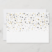 Invitation Ballons Or et Noir 50e Anniversaire de Mariage (Dos)