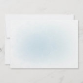 Invitation Ballons Ours en Peluche Bleu Photo Premier Anniver (Dos)