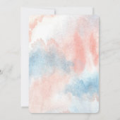 Invitation Ballons Ours En Teddy Baby shower Aquarelle (Dos)