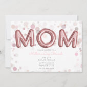 Invitation Ballons pour le brunch de la fête des mères modern (Devant)