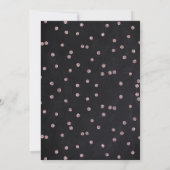 Invitation Ballons Rose Gold Tableau Noir Rustique 60ème Anni (Dos)