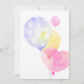 Invitation Ballons roses, 2e anniversaire, 2e anniversaire, 2 (Dos)