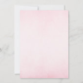 Invitation Ballons roses adorables Baby shower Fille Teddy (Dos)