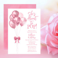 Ballons roses qu'elle est sur le point de faire to
