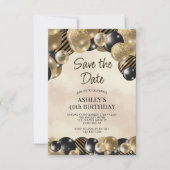 Invitation Ballons Save the Date 40e Anniversaire (Devant)