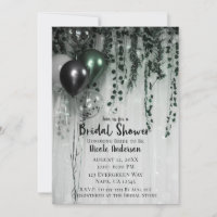 Ballons Verts Noirs Lierre de la Jungle Baby Showe