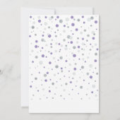 Invitation Ballons violets et argentés | C'est un Baby shower (Dos)