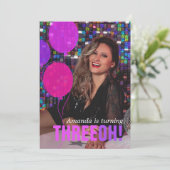 Invitation Balloon 30th THREEOH! photo anniversaire invitatio (Debout devant)