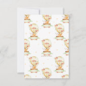 Invitation Balloon à air chaud Animaux Devinez combien de car (Dos)