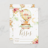 Invitation Balloon à air chaud Animaux Devinez combien de car (Devant / Derrière)