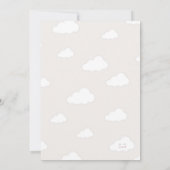 Invitation Balloon À Air Chaud Neutre Sexe Avec Douche Rose (Dos)