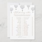 Invitation Balloon À Air Chaud Serait Momy Plutôt Baby shower (Devant)