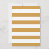 Invitation Balloon à huile d'or moderne 3e anniversaire (Dos)