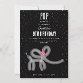 Invitation Balloon Animals Elephant Kids Birthday Party Theme (Devant)