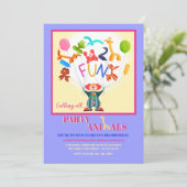 Invitation Balloon Animaux (Debout devant)