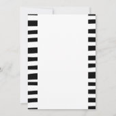 Invitation Balloon argenté noir rayé doux 16 (Dos)