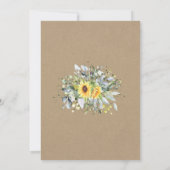 Invitation Balloon blanc baby shower de verdure Eucalyptus (Dos)