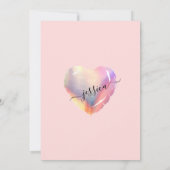 Invitation Balloon Coeur rose Iridescente Quinceañera (Dos)