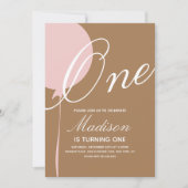 Invitation Balloon de Bohême à l'occasion d'une fête d'annive (Devant)