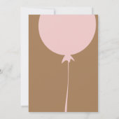 Invitation Balloon de Bohême à l'occasion d'une fête d'annive (Dos)