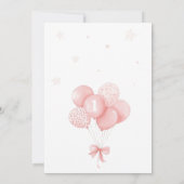 Invitation Balloon de lapin fête d'anniversaire (Dos)