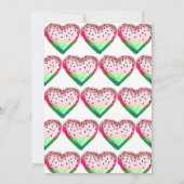 Invitation Balloon de pastèque d'été 1er anniversaire (Dos)