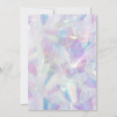 Invitation Balloon Holographique moderne Sweet 16 (Dos)