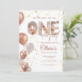 Invitation Balloon n'est pas elle magnifique 1er anniversaire (Debout devant)