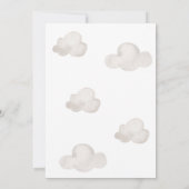 Invitation Balloon Ours Teddy Baby shower neutre (Dos)