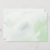 Invitation Balloon Ours vert Baby shower neutre genre (Dos)