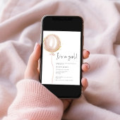 Invitation Balloon rose c'est un Baby shower fille