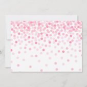 Invitation Balloon rose Fille premier anniversaire avec photo (Dos)