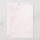 Invitation Balloon rose poussette bébé fille musulmane Aqiqah (Dos)