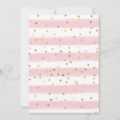 Invitation Balloon rose Teddy Bear Wives for Baby Game Card (Dos)