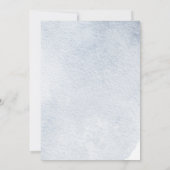 Invitation Balloon rustique Elephant Garçon Baby shower bleu (Dos)