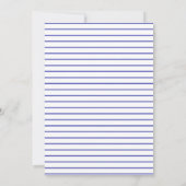 Invitation Balloon Scandi | Baby shower bleu minimaliste (Dos)