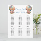 Invitation Balloon Teddy Birthday (Debout devant)