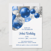 Invitation Balloons Anniversaire Hommes  (Devant)