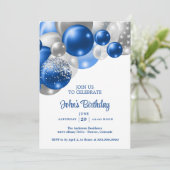 Invitation Balloons Anniversaire Hommes  (Debout devant)