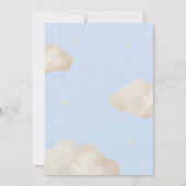 Invitation Balloons Beige Ours En Teddy Boy Baby shower moder (Dos)